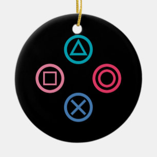 Videogame Button Pad Ceramic Tree Decoration