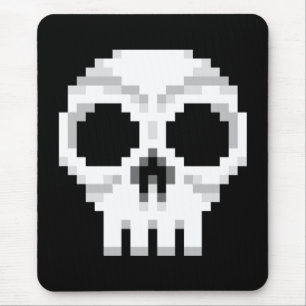 Videogame Death Skull - Pixel Art Mouse Mat