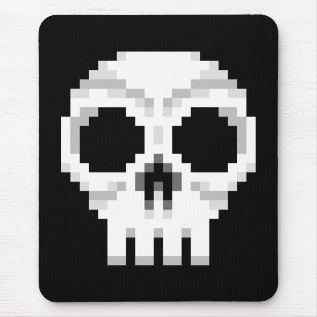 Videogame Death Skull - Pixel Art Mouse Mat (Front)