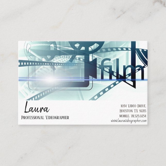 Videographer Business Card (Front)