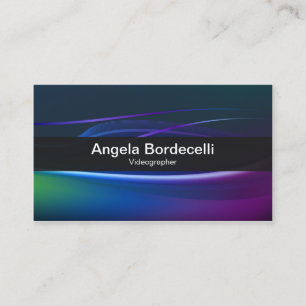 Videographer Business Card Borealis Lights