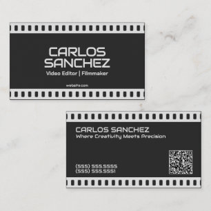 🎞️ Videographer Filmmaker Custom QR Calling Card