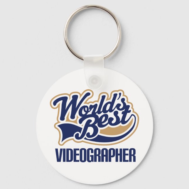 Videographer Gift Key Ring (Front)
