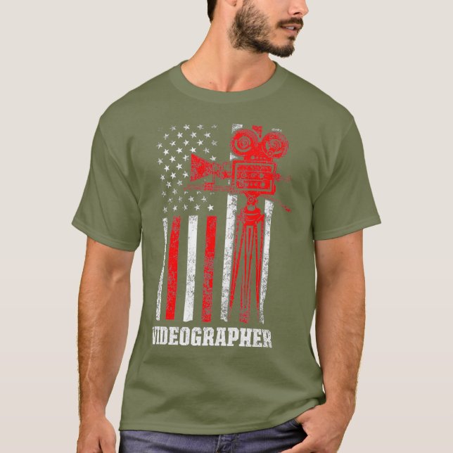 Videographer Inspiring Videography Filmmaker T-Shirt (Front)