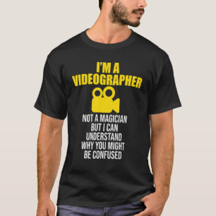 Videographer Magician Videography Filmmaker 2 T-Shirt