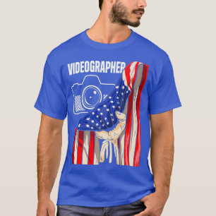 Videographer USA Videography Filmmaker Gift T-Shirt