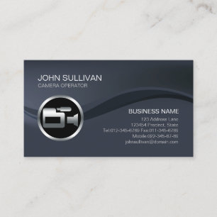 Videographer Video Camera Operator Business Card