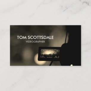 Videographer Video Production Business Card