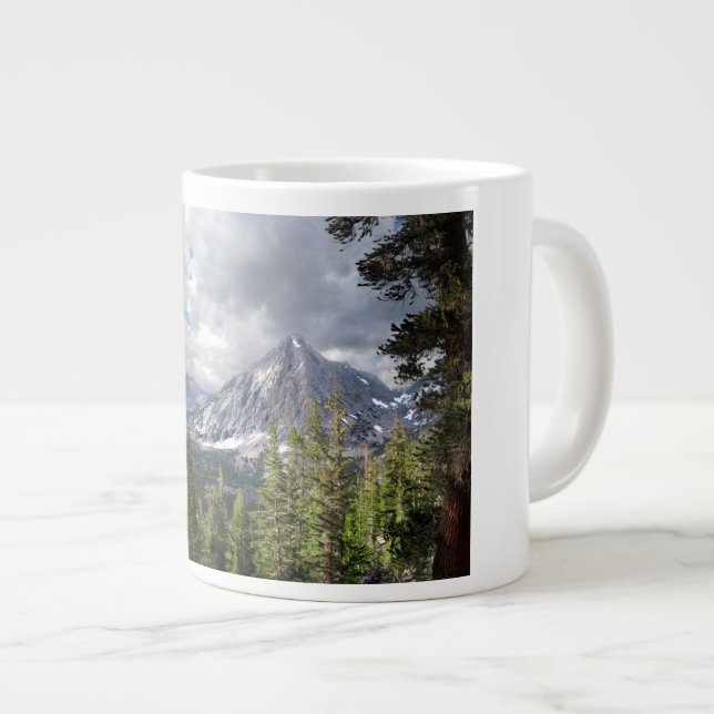 Vidette Peak / Meadow 2 - John Muir Trail Large Coffee Mug (Front Right)