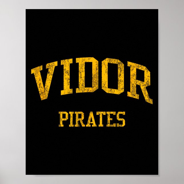 Vidor High School Hs Tx Artwork Poster (Front)