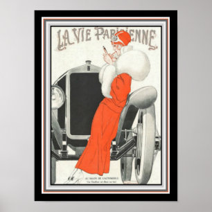 Vie Parisienne Art Deco Poster 16 x 20