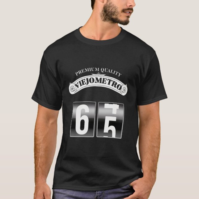 Viejometro Retro 64-65 Divertido Cumpleaã±Os 65 T-Shirt (Front)