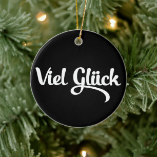 Viel Glück Ceramic Tree Decoration