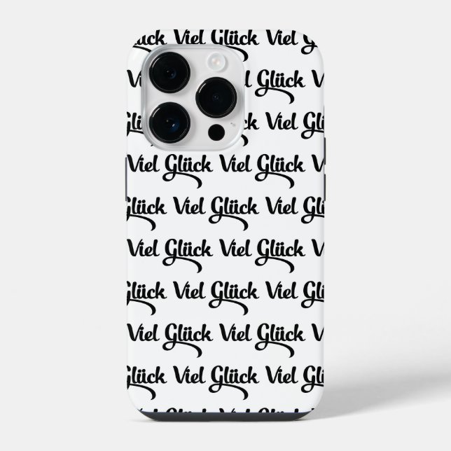 Viel Glück | Good Luck German Language iPhone Case (Back)