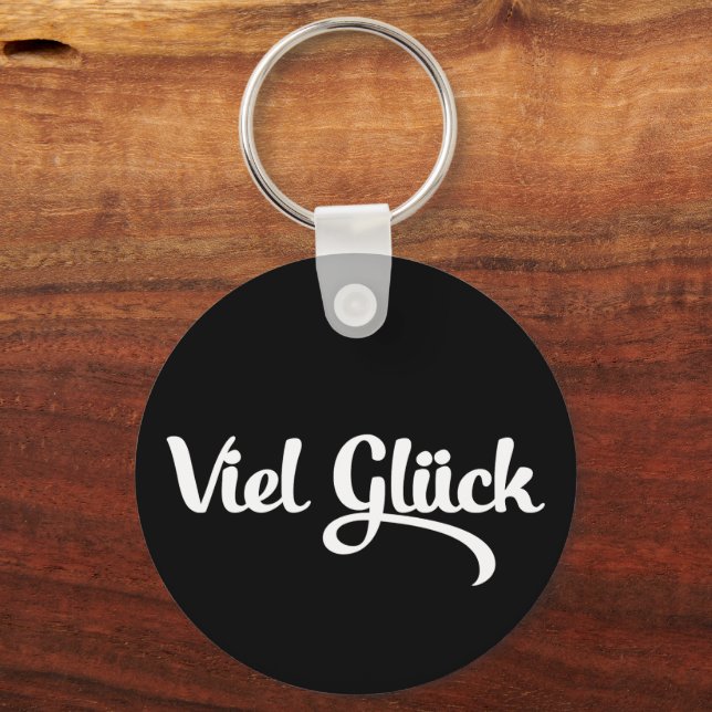 Viel Glück | Good Luck German Language Key Ring (Back)