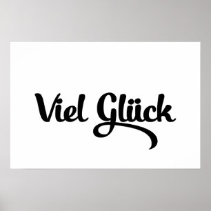 Viel Glück Good Luck German Language Poster