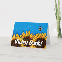 Vielen Dank (German Thank you card)