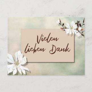 Vielen lieben Dank Grüsskarte Postcard