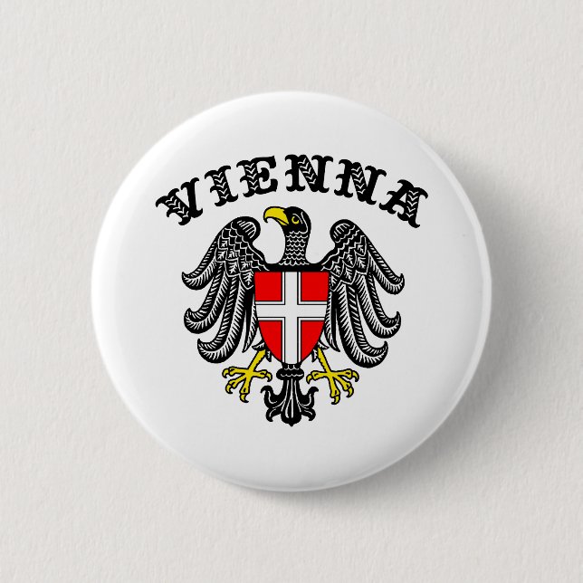 Vienna 6 Cm Round Badge (Front)