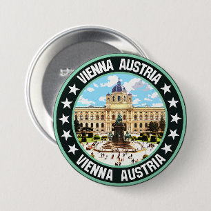 Vienna                                             7.5 cm round badge