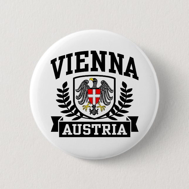 Vienna Austria 6 Cm Round Badge (Front)