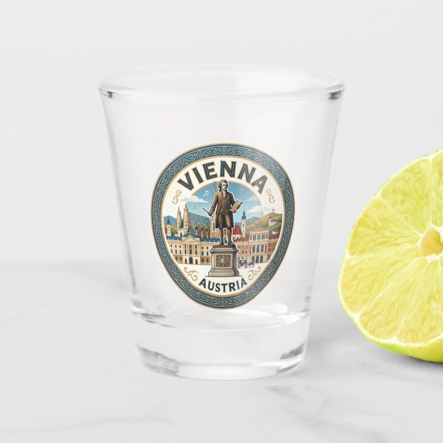 Vienna, Austria Austria Shot Glass (Front)