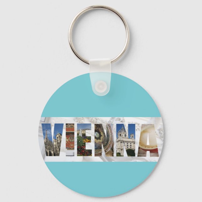 Vienna Austria Austrian City Travel Photos Key Ring (Front)