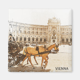 Vienna Austria City Panorama View Magnet