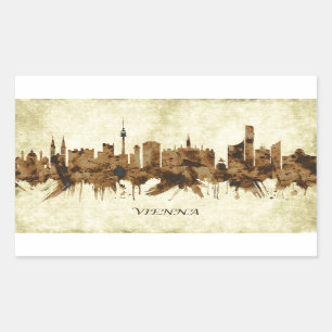 Vienna Austria Cityscape Rectangular Sticker