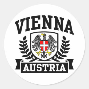 Vienna Austria Classic Round Sticker