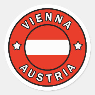 Vienna Austria Classic Round Sticker