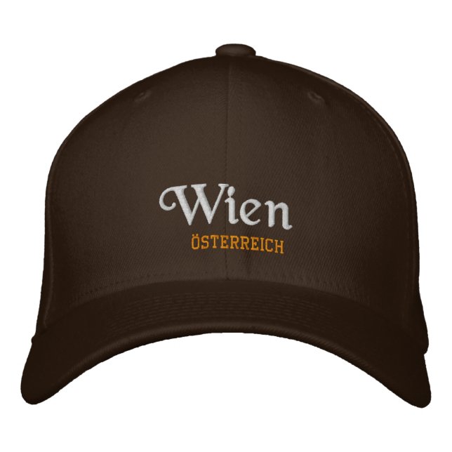 Vienna - Austria Embroidered Hat (Front)