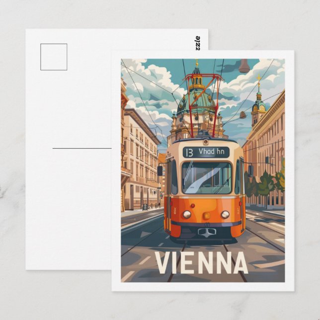 Vienna Austria Famous Vintage Travel Place Postcard (Front/Back)