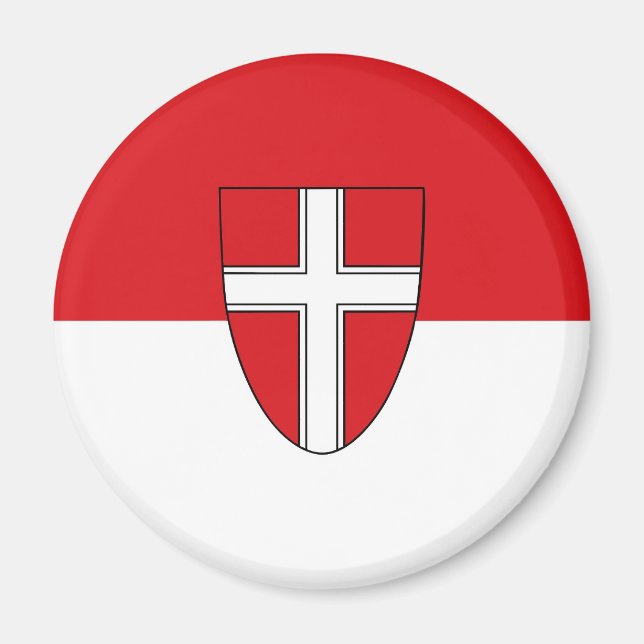 Vienna Austria flag city symbol Wien Magnet (Front)