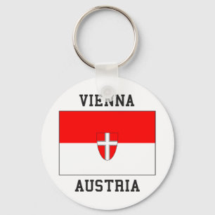 Vienna Austria Flag Key Ring