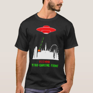 Vienna Austria Invasion Retro Gaming Ufo T-Shirt