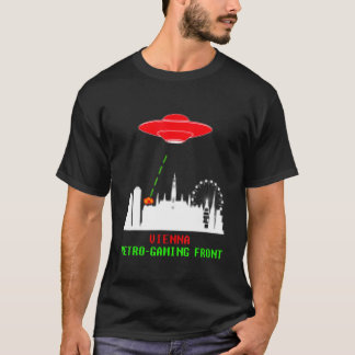 Vienna Austria Invasion Retro Gaming Ufo T-Shirt