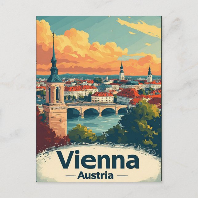Vienna Austria Memory Gift For Someone Special Postcard (Front)