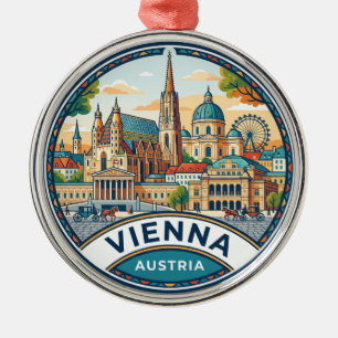 Vienna Austria Metal Tree Decoration
