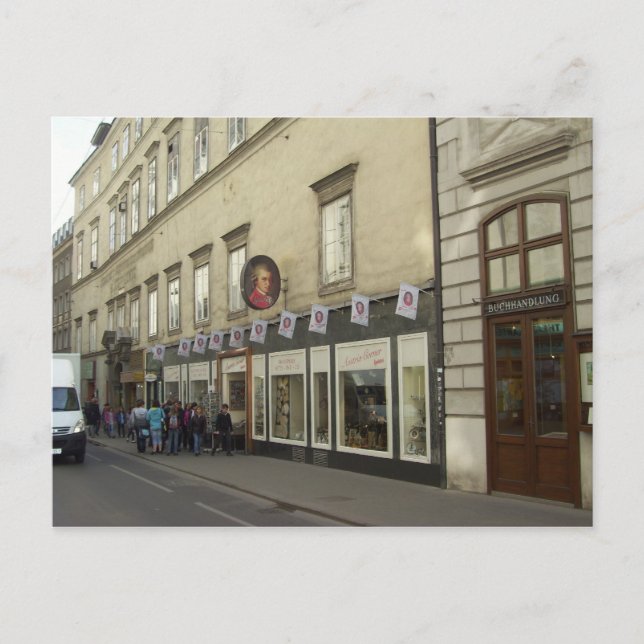 Vienna Austria Mozart Postcard (Front)