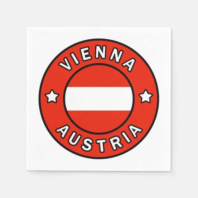 Vienna Austria Napkin (Front)