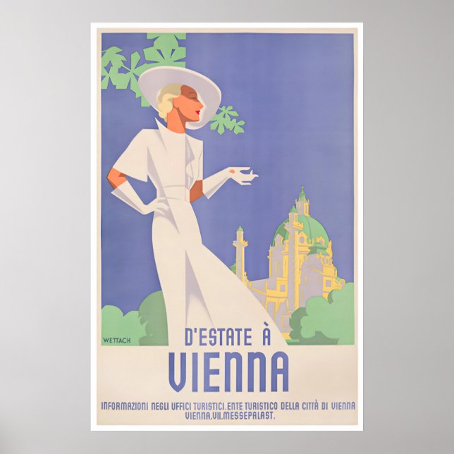Vienna Austria Print Austrian Art Travel Poster (Front)
