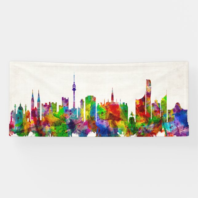 Vienna Austria Skyline Banner (Horizontal)