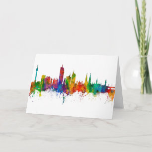 Vienna Austria Skyline Card