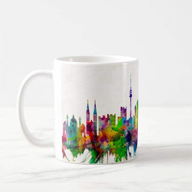 Vienna Austria Skyline Coffee Mug (Left)