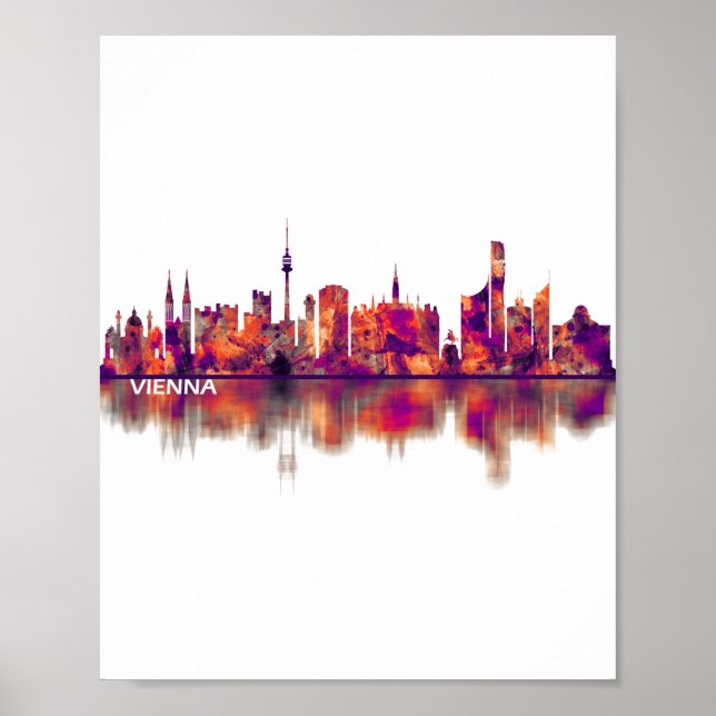 Vienna Austria Skyline Poster (Front)