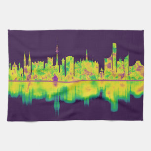 Vienna Austria Skyline Tea Towel
