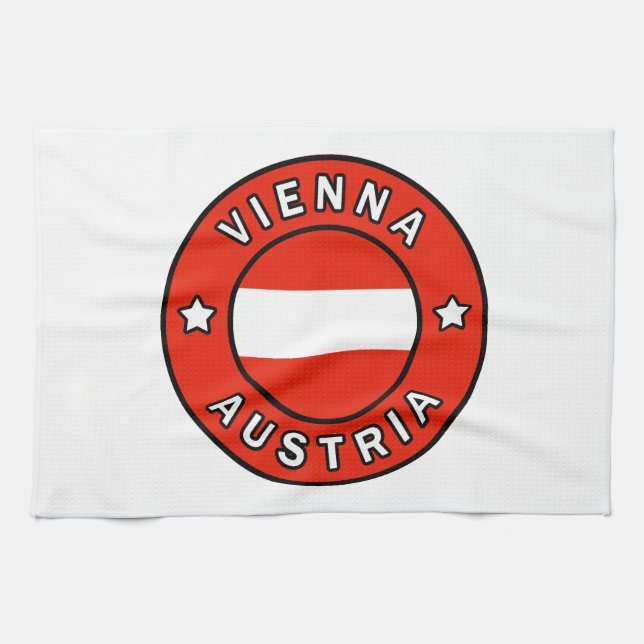 Vienna Austria Tea Towel (Horizontal)
