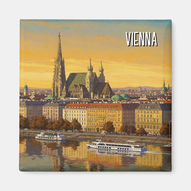 Vienna Austria Travel Magnet (Front)