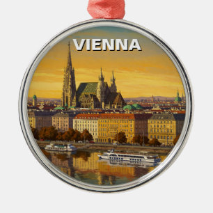 Vienna Austria Travel Metal Tree Decoration